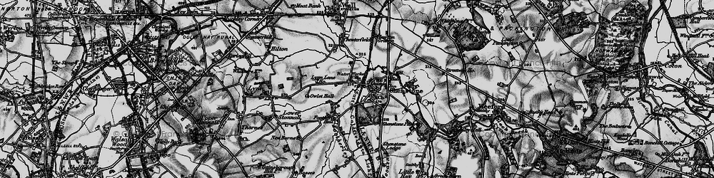 Old map of Shenstone in 1899