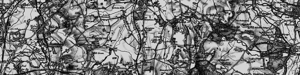 Old map of Shenstone Woodend in 1899