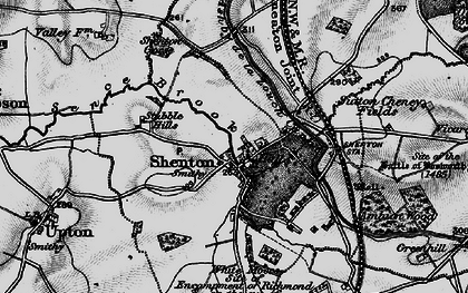 Old map of Bosworth Field in 1899