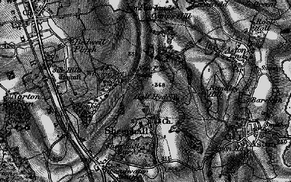 Old map of Shephall in 1896