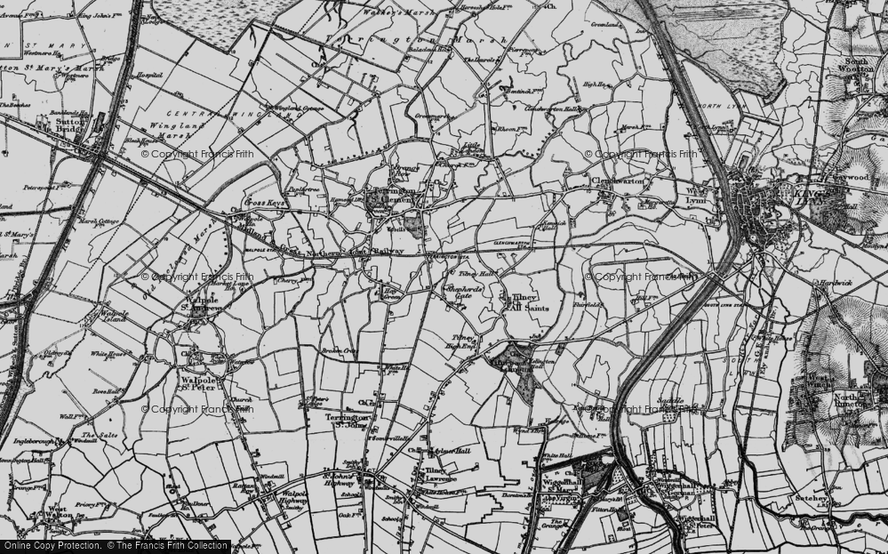 Old Map of Shepherd's Gate, 1893 in 1893