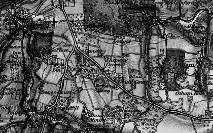 Old map of Boughton Mount in 1895