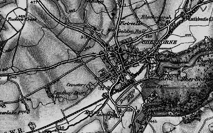Old map of Sherborne in 1898
