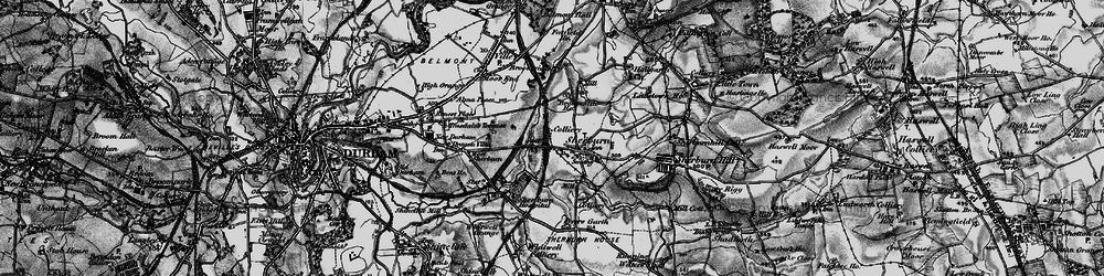 Old map of Sherburn in 1898