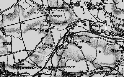 Old map of Shereford in 1898