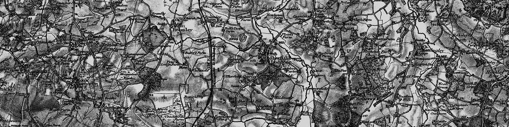 Old map of Sherfield on Loddon in 1895