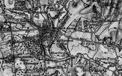 Old map of Sherford in 1895