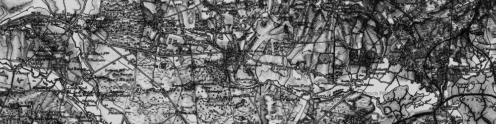 Old map of Sherford in 1895