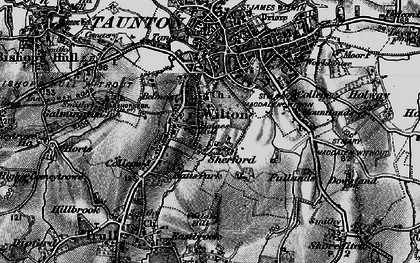 Old map of Sherford in 1898