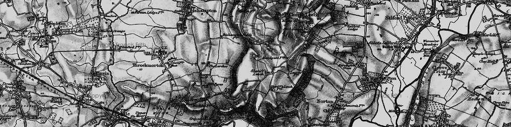 Old map of Bishampton Bank in 1898