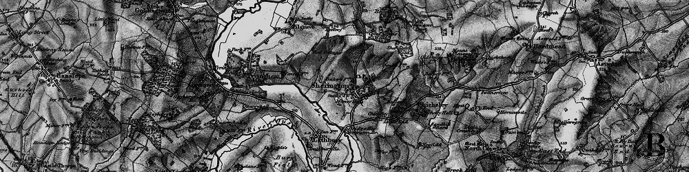 Old map of Sherington in 1896