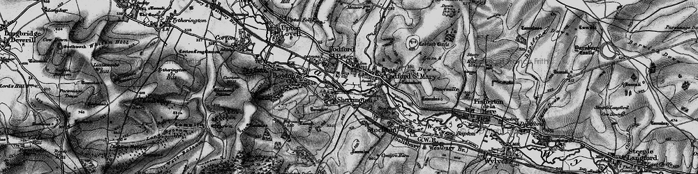 Old map of Sherrington in 1898