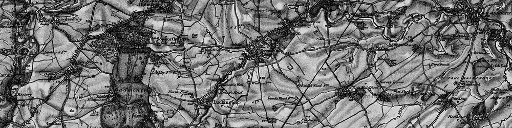 Old map of Sherston in 1898