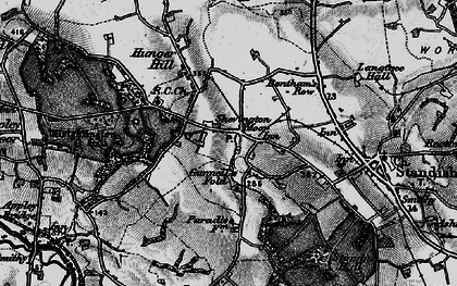 Old map of Shevington Moor in 1896