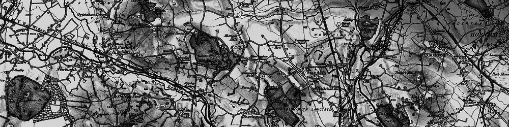 Old map of Shevington Moor in 1896
