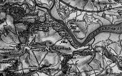 Old map of Sheviock in 1896