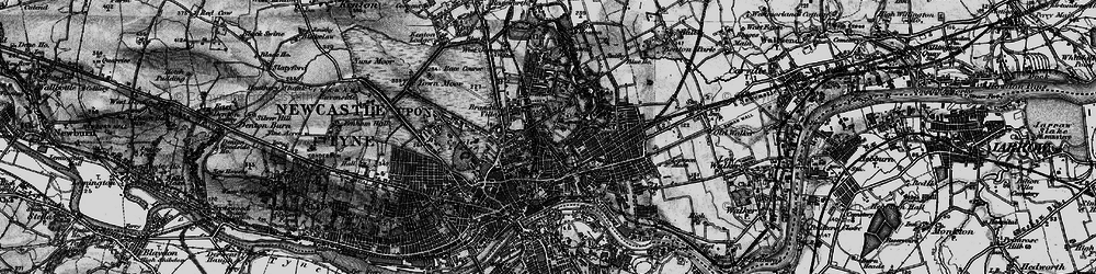 Old map of Shieldfield in 1898