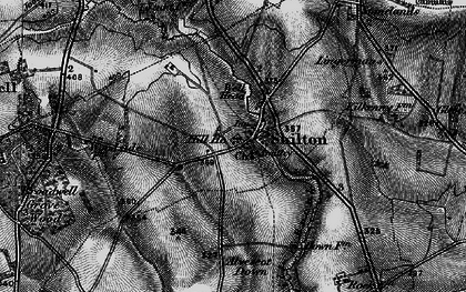 Old map of Shilton in 1896