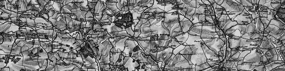 Old map of Aveley Wood in 1895