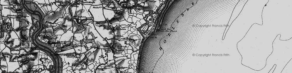 Old map of Shingle Street in 1895