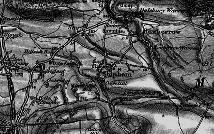 Old map of Shipham in 1898