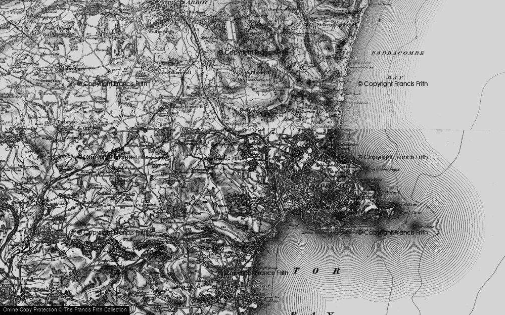Old Map of Shiphay, 1898 in 1898