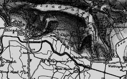 Old map of Shiplate in 1898