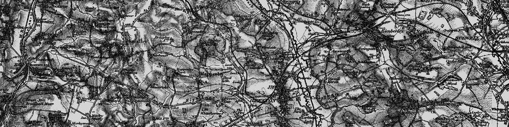 Old map of Shipley Common in 1895