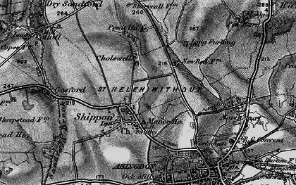 Old map of Shippon in 1895