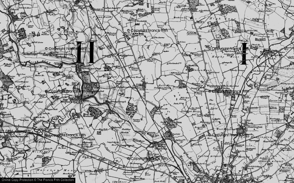Old Map of Shipton, 1898 in 1898