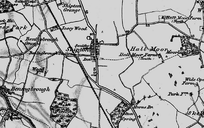 Old map of Shipton in 1898