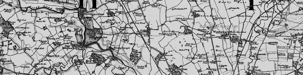 Old map of Shipton in 1898
