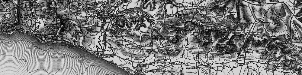 Old map of Shipton Gorge in 1897