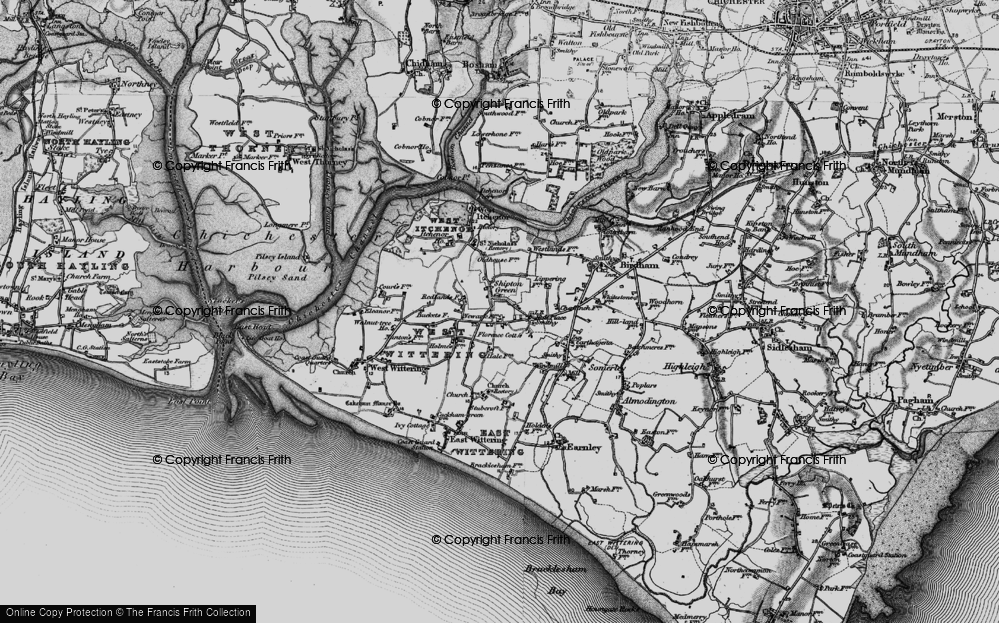 Old Map of Shipton Green, 1895 in 1895