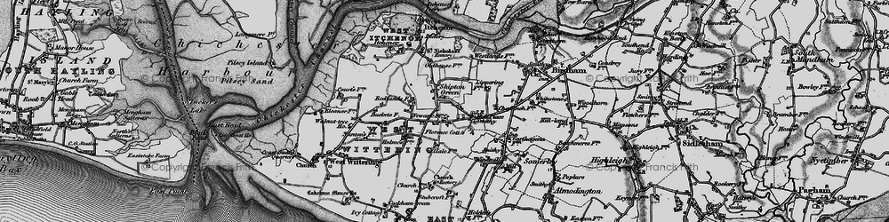 Old map of Shipton Green in 1895