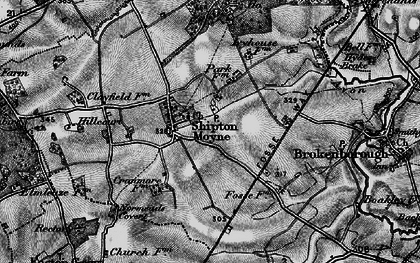 Old map of Shipton Moyne in 1896