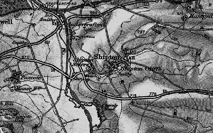 Old map of Shipton Oliffe in 1896