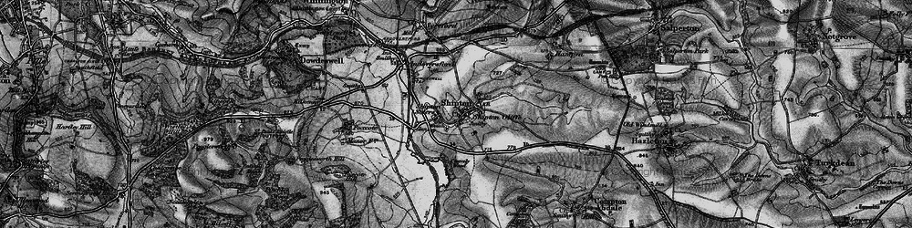 Old map of Shipton Solers in 1896