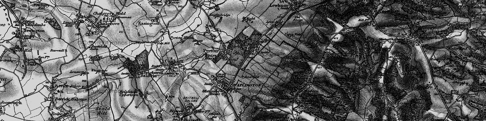 Old map of Beechwood in 1895