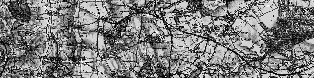 Old map of Shirebrook in 1899
