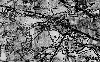 Old map of Shireoaks in 1899