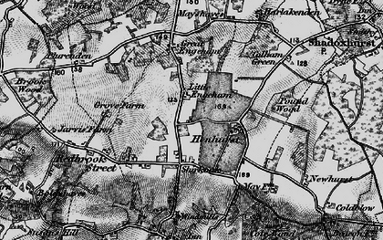 Old map of Shirkoak in 1895