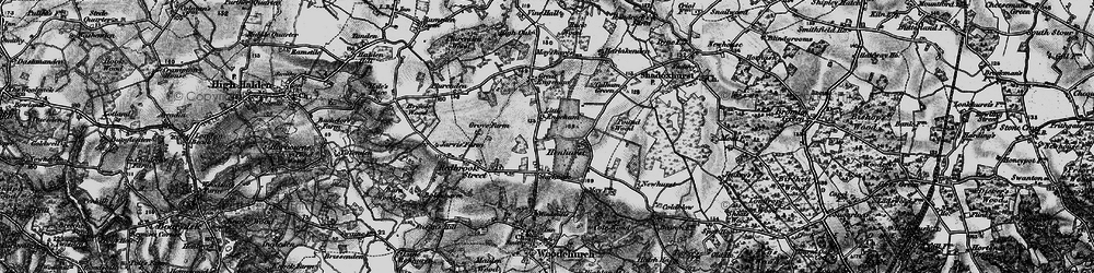 Old map of Shirkoak in 1895
