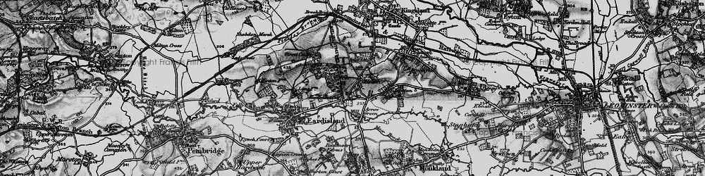 Old map of Shirl Heath in 1899