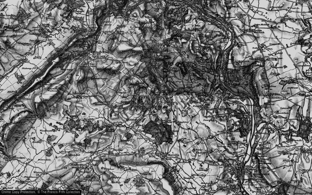 Old Map of Shirlett, 1899 in 1899