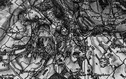 Old map of Shirlett in 1899