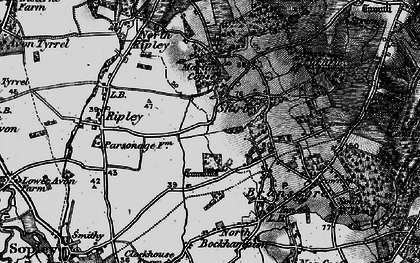 Old map of Shirley in 1895