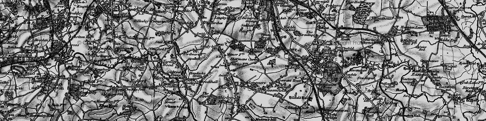 Old map of Shirley in 1899