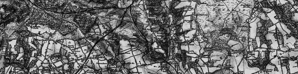 Old map of Shirley holms in 1895