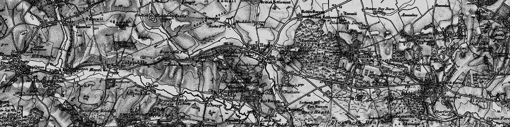 Old map of Shitterton in 1898